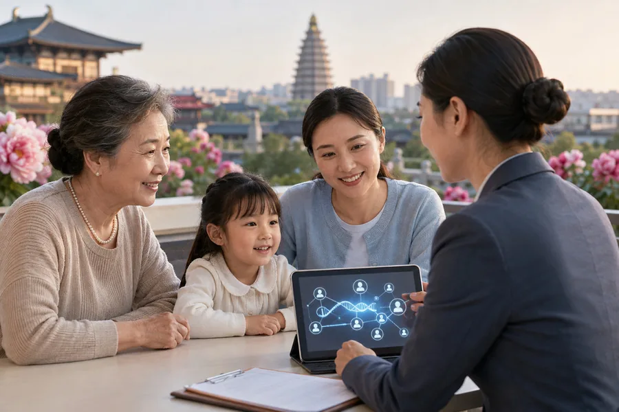 奶奶与孙女能鉴定亲缘关系吗,三明应说明家系情况